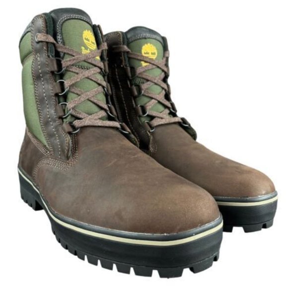 Timberland Spruce Mountain Warm Lined Dark Brown Nubuck Boots Men's Sizes 10-12M - Picture 4 of 9